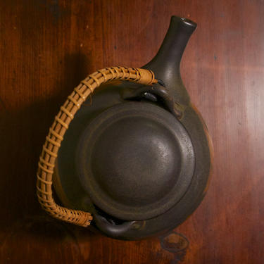 Vintage Mid-Century SDW Stoneware Designs West Teapot &amp; Lid Mad Men Eames Era 