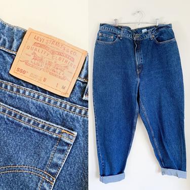Vintage Dark Wash Levis Jeans  550 / 39&amp;quot; waist / size 20 