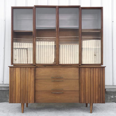 Mid-Century Sideboard with China Cabinet 