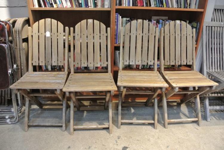 Teak patio chairs. $95/each
