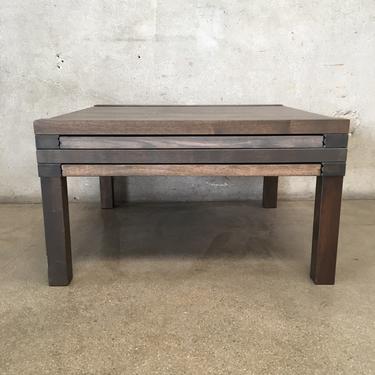 Wood Coffee Table with Pull Out Sides