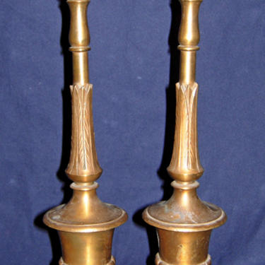 Pair of Cast Brass Finials
