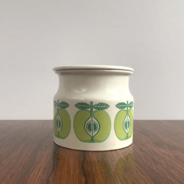 Arabia Finland Pomona Jam Jar with Apple Motif 