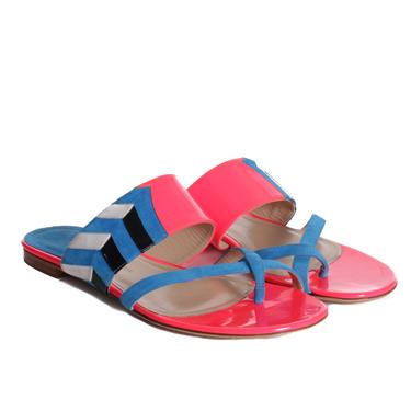 Paul Andrew Neon Pink Sandals