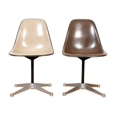 Pair of Vintage Eames Shell Chairs for Herman Miller