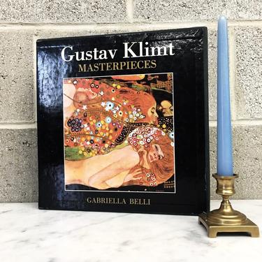 Vintage Gustav Klimt Masterpieces Book Retro 1990s Gabriella Belli + Famous Artist + Art + Artwork + Hardcover + Coffee Table Book  + 