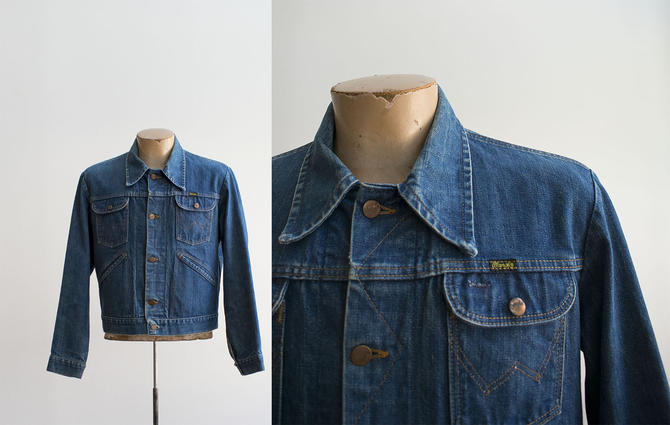 Vintage Denim Jacket / Vintage Wrangler Denim Jacket / Wrangler Jean Jacket  / | Milk & Ice | Baltimore, MD