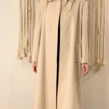 Cream Wool Maxi Coat