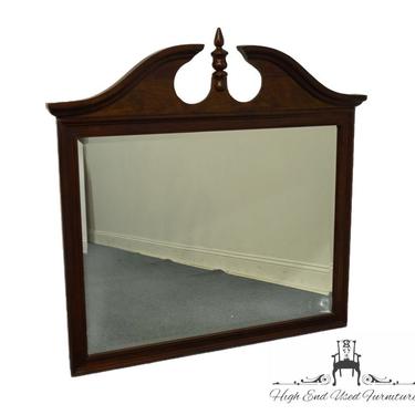 CRESENT FURNITURE Solid Cherry Traditional Style 46&quot; Pediment Dresser / Wall Mirror 