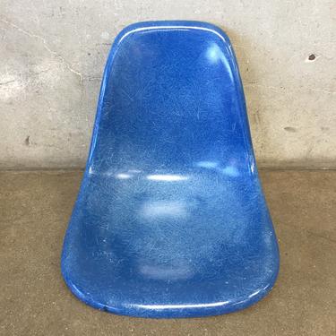 Vintage Eames Blue Shell Chair Seat