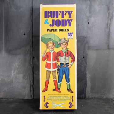 1970 Buffy & Jody (Family Affair TV Show) Paper Doll Set - Magic Paper Dolls - CBS Vintage TV Show | Free Shipping 
