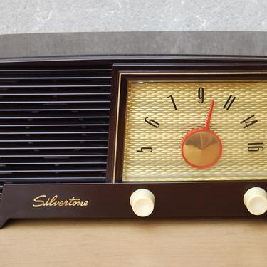 Sears Silvertone Radio Brown Bakelite 1954 