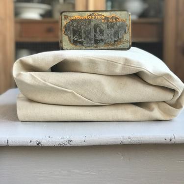 Beautiful bundle linen hemp, canvas vintage French fabric 