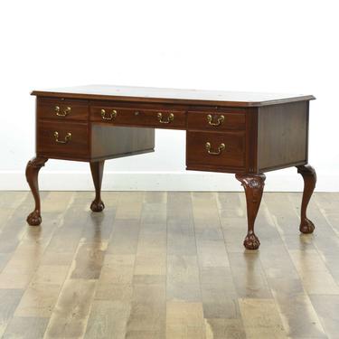 Ethan Allen Edwardian Style Kneehole Desk