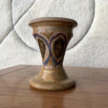 Vintage ceramic funnel candlestick