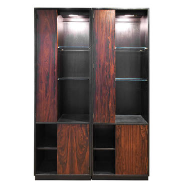 Harvey Probber "Trophy Cabinet" in Mahogany and Brazilian Rosewood 1950s - ON HOLD