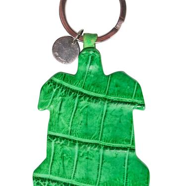 Bottega Veneta - Green Alligator Turtle Keychain