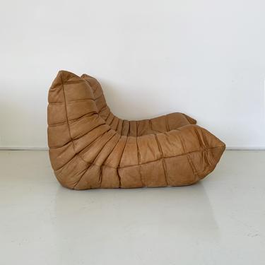 Vintage Leather Togo Chair by Ligne Roset