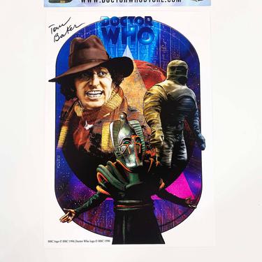 Vintage Tom Baker Signed Photo Dr. Who The Doctor BBC 1996 1990s Collectable Memorabilia Original Authentic Autograph Sci Fi Sutekh 