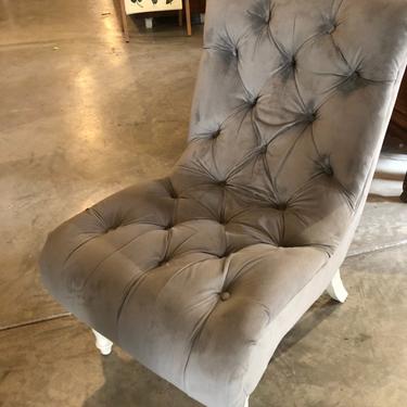 Grey Tufted Chair