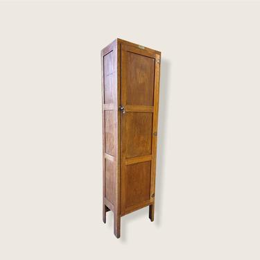 Free Shipping Within US - Vintage Wood Arts and Crafts Storage Cabinet Organizer Armoire 