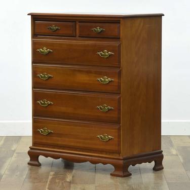 Traditional Tall Dresser W/ 6 Drawers 
