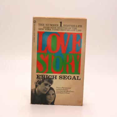 vintage Love Story paperback book/Erich Segak/motion pictures/1970 