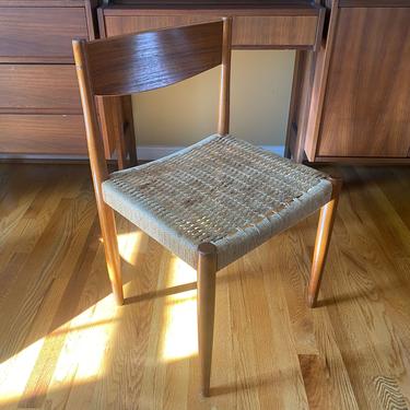 Danish Corded Dining Chair by Poul Volther for Frem Rojle Midcentury Modern MCM 