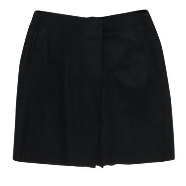 Acne Studios - Black Draped Wool Blend A-Line Skirt Sz 6