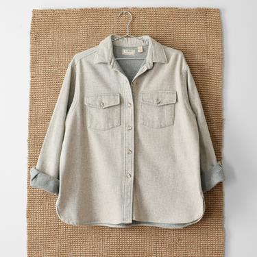 vintage LL Bean flannel shirt, 90s button down, size L 