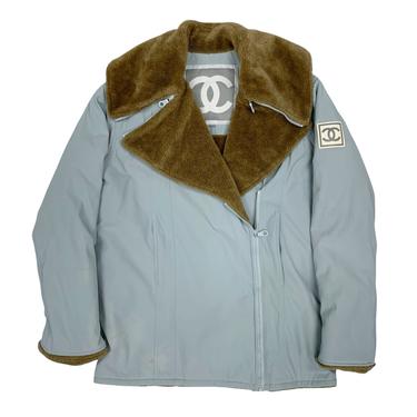 Chanel Baby Blue Puffer Coat