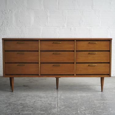 Bassett Furniture Nine Drawer Dresser