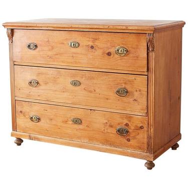 19th Century French Pine Commode Chest of Drawers by ErinLaneEstate