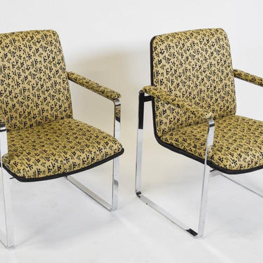 Mid Century Pair Lounge Chairs Pace 