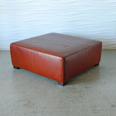 HA-C8168 XL Square Leather Ottoman