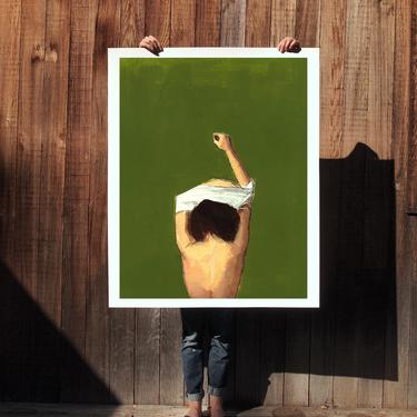 Undress . extra large wall art . giclee print 