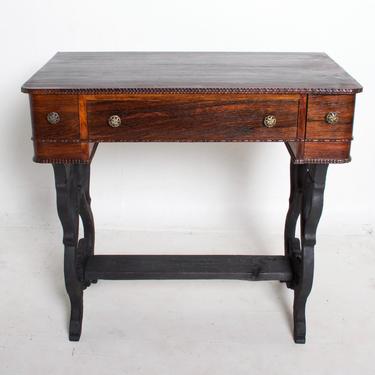 Antique Rosewood Work Table with Drawers Art Deco Period 