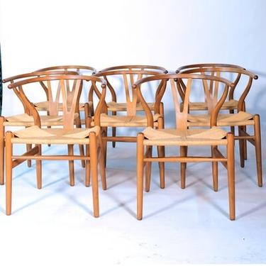 Set of 8 Hans J. Wegner CH24 Dining Chairs