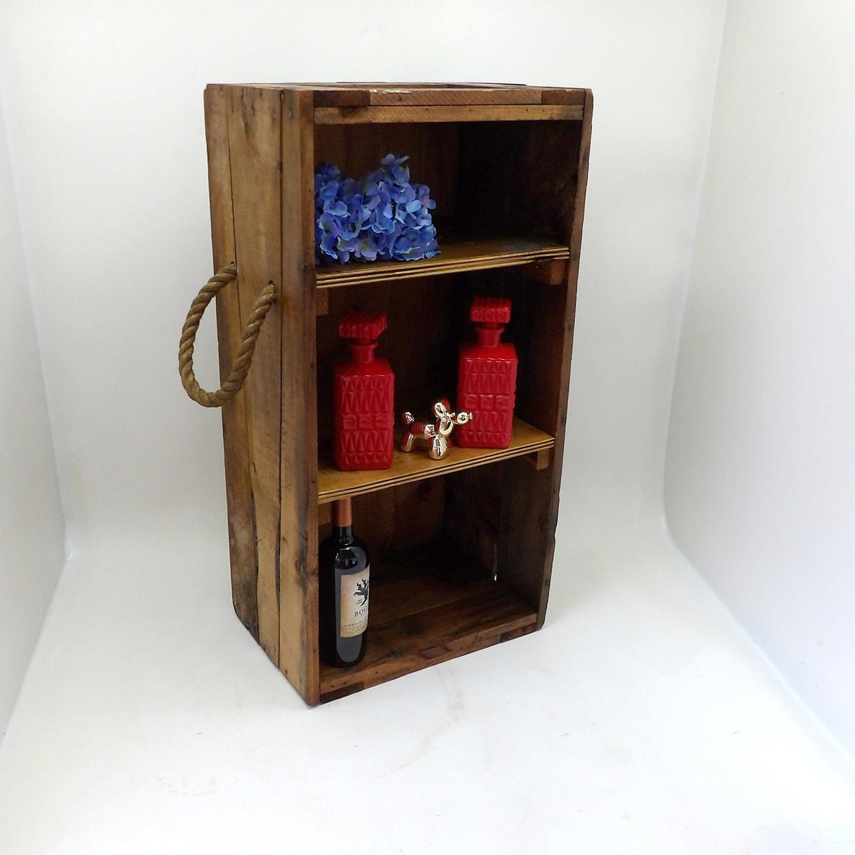 Rustic Bar Bookcase Rustic Farmhouse Book Shelf Wine Rack Minibar Bar | Making Mid Century ...