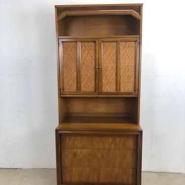 Mid Century Cabinet Shelving with 3 Drawers