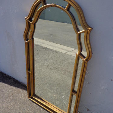 Antique Gold Mirror Vanity Wall Decor Bathroom Bedroom Hollywood Regency Chinoiserie French Provincial Bohemian Boho Chic CUSTOM PAINT AVAIL 