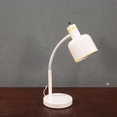 Retro White &amp; Yellow Gooseneck Table Lamp – ONLINE ONLY