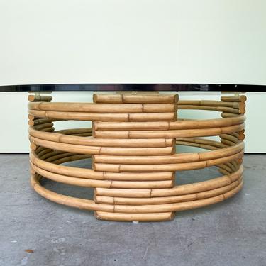 Frankl Style Rattan Coffee Table By Ralph Lauren