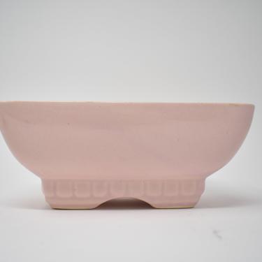 Vintage Rectangle Planter | Light Pink Ceramic | Retro McCoy Style Houseplant Bonsai Container | Shelf Decor Dish | Candy Dish Coin Storage 