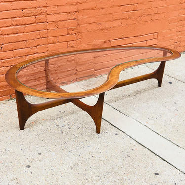 Mid-Century Modern Pearsall Style Kidney Coffee Table by Lane Vintage, Vintage Furniture, MCM Coffee Table, Vintage Coffee Table, Wood, Rare 