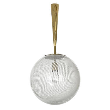 Venini Glass Globe Pendant Chandelier
