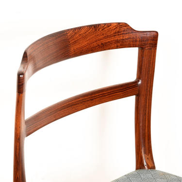 Ole Wanscher Danish Modern Rosewood Curved-Back Accent | Side Chair