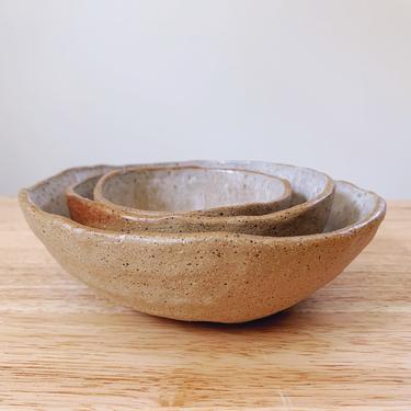 Set of 3 Ceramic Nesting Bowls 