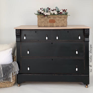 SOLD***Antique Farmhouse Dresser / Bureau / Chest of Drawers / Entryway / Bedroom / Dining Room 