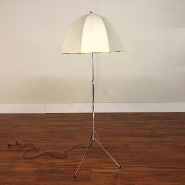Height Adjustable Umbrella Floor Lamp by George Kovacs 